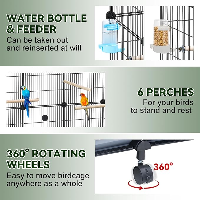 VISCOO Encrypted Bird Cage, - Image 4
