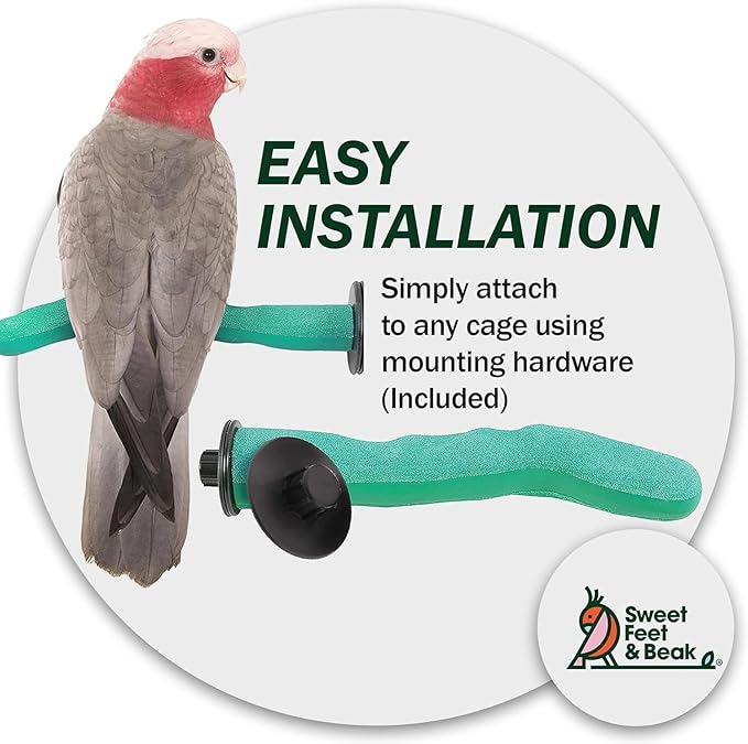 Sweet Feet & Beak Safety Pumice Bird Perch, Medium 1-1/4" X 12", Lightweight - Image 6