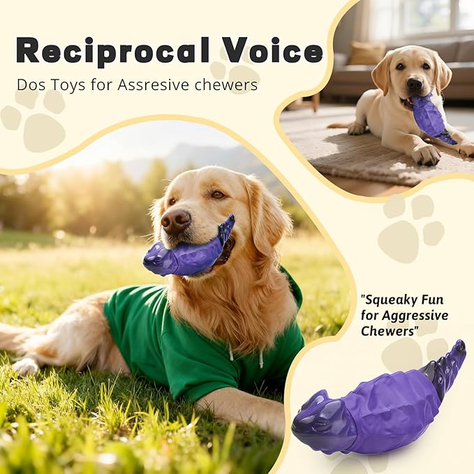 Dog Chew Toys for Aggressive Chewers, Indestructible Lizard Shape Tough Dog Toy - Image 5