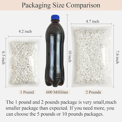FANTIAN 2 Pounds White Pebbles for Indoor Plants, 3/8 Inch Polished White Rocks - Image 4