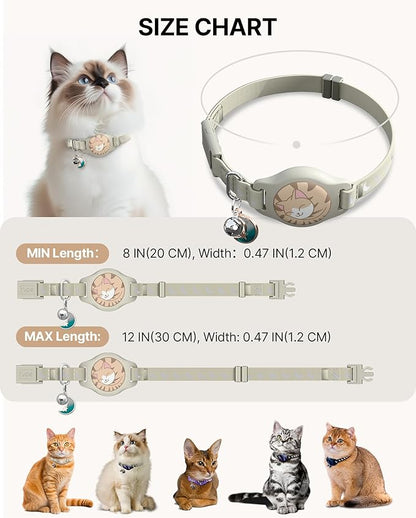 Cat Collar with Airtag Holder, Breakaway Airtag Cat Collar - Image 6