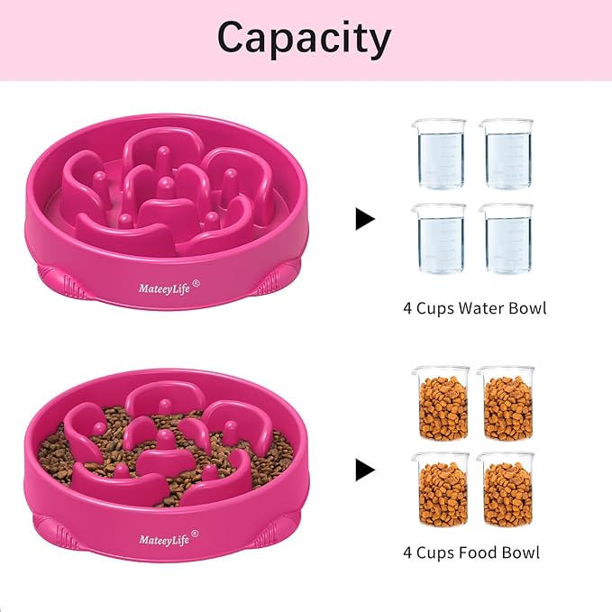 MateeyLife Large Slow Feeder Dog Bowls, Anti-Choking Puzzle Dog Food Bowls - Image 5