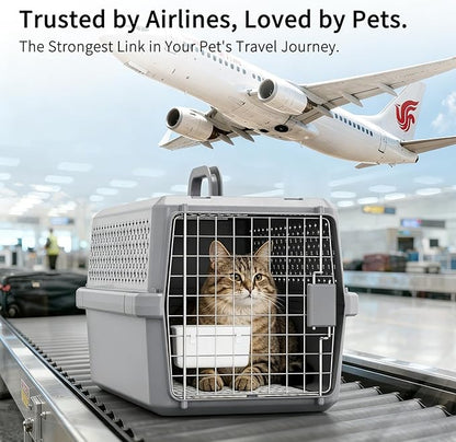 RIZZARI Pets Spree Hard-Sided Pet Travel Carrier, Portable Crate - Image 4