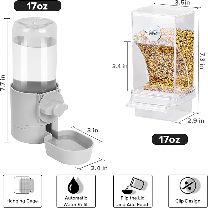 lemtrflo No Mess Bird Feeder Water Dispenser Set, Bird Feeder - Image 3