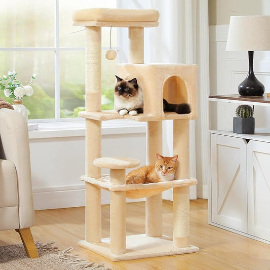 MUTTROS Cat Tree for Indoor Cats, 44.5" Multi-Level Cat Tower by MUTTROS
