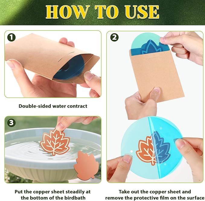 3Pcs Bird Bath Copper Purification Disk 99.99% Pure Copper Water Cleaning Discs - Image 7
