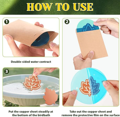 3Pcs Bird Bath Copper Purification Disk 99.99% Pure Copper Water Cleaning Discs - Image 7