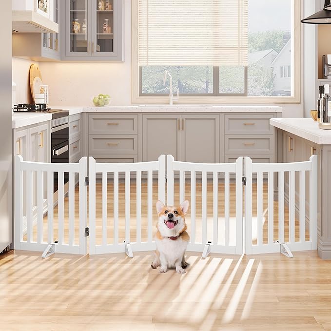 Yaheetech 24" H Freestanding Pet Gate - Image 3
