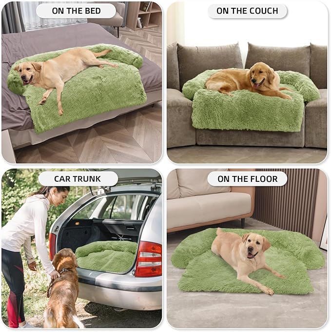 GGIB Calming Dog Bed Fluffy Plush Dog Mat - Image 6