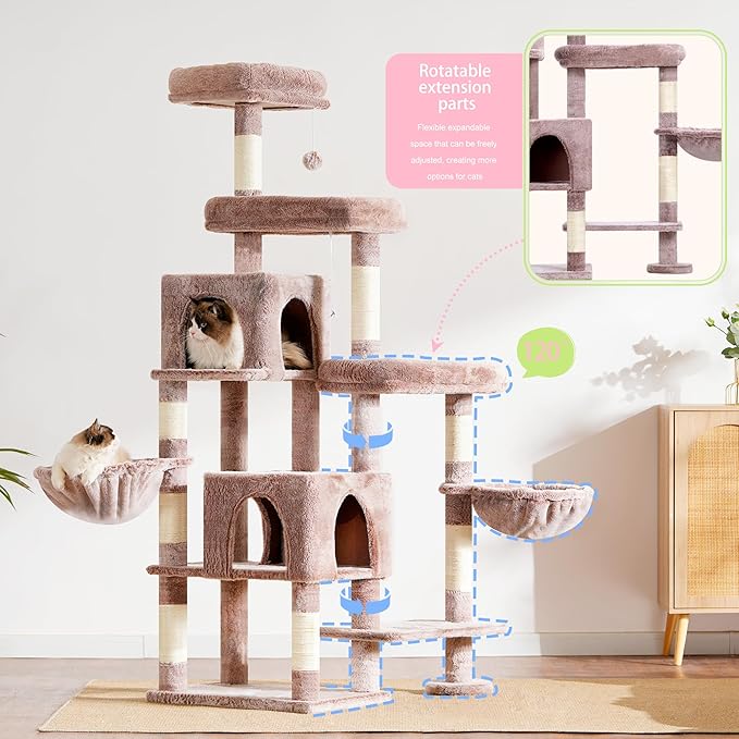 Hey-brother Cat Tree Tower, Scratching Posts - Image 3