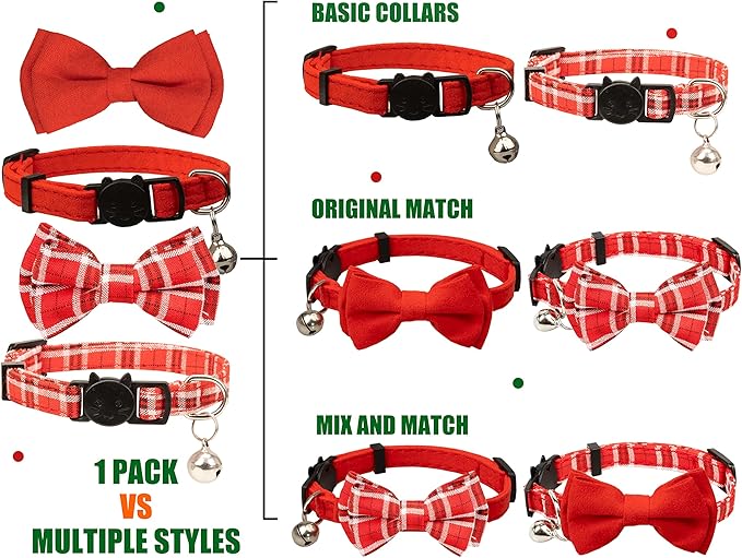 Cat Collar Breakaway Bowtie Safety - Image 3