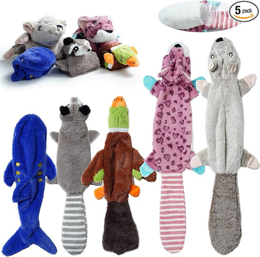 Nocciola 2-in-1 No Stuffing Crinkle Dog Toys by Nocciola