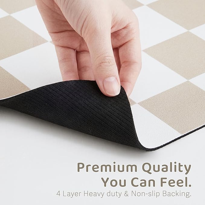 Checkered Dog Feeding Mat, Absorbent Mats - Image 6