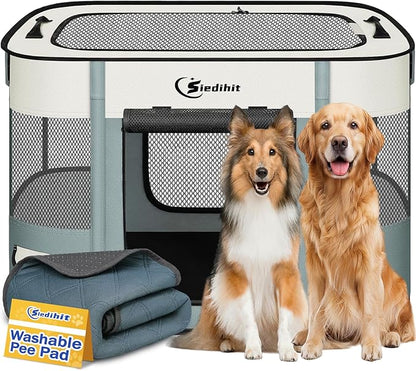 Dog Playpen, Cat Pet Puppy Pen, Portable Playpens by Siedihit