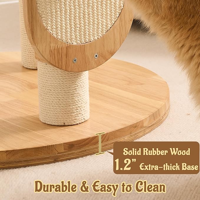 Modern Solid Wood Cat Tree for Indoor Cats Up to 15lbs, Large Cat Bed, Capsule - Image 8