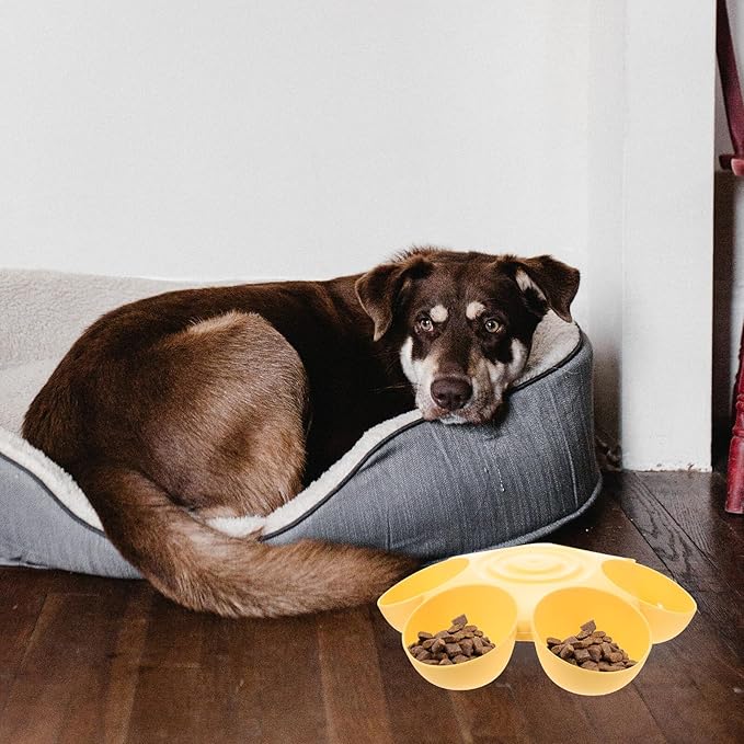 jojofuny Flower-Shaped Multiple Pet Feeder Bowl, Sturdy Plastic Puppy and Cat - Image 9