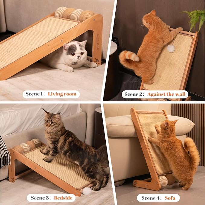 CHEERHOME PETS Sisal Cat Scratcher Ramp - Image 6