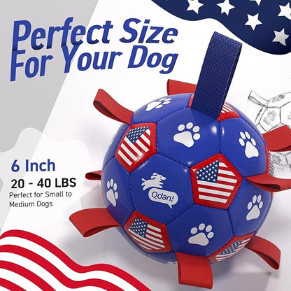 QDAN Dog Toys, Soccer Ball - Image 8