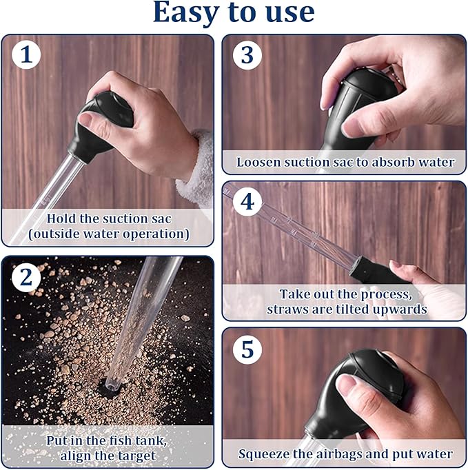 Fish Tank Cleaning Waste Remover, 30ml Dropper Pipette - Image 5