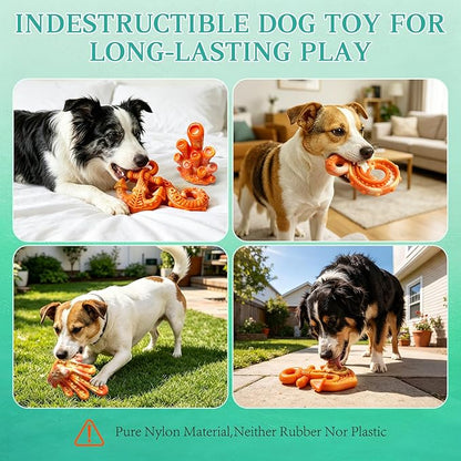 Fuufome Dog Chew Toys for Aggressive Chewers, 3 Pack Tough Nylon Dog Toys for - Image 5