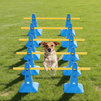 Dog Agility Hurdle Cone Set, Dog Agility Course Backyard Set - Image 6