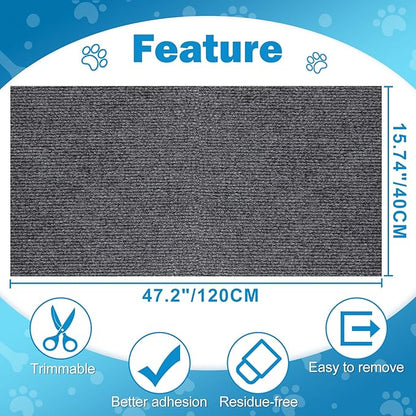 ENONCI Cat Carpet Protector 47.2"x15.8", Wall Corner Cat Scratcher Pad - Image 8