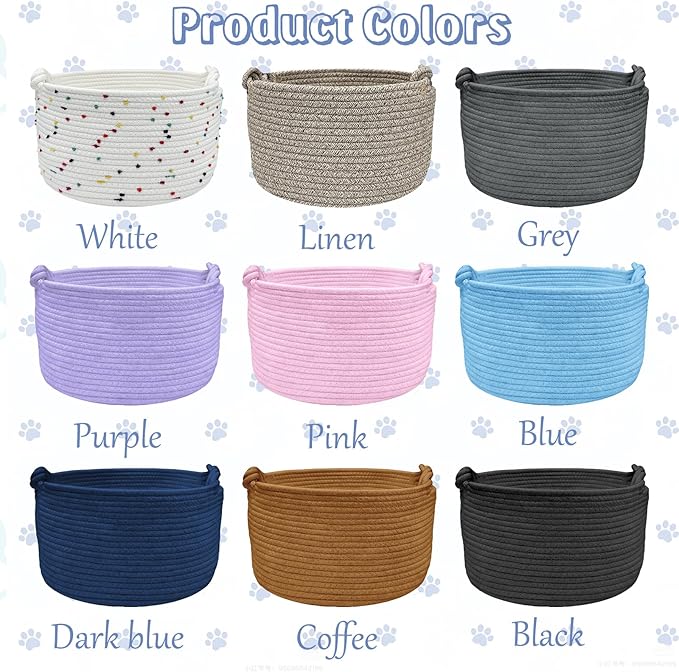 Personalized Dog Cat Toy Basket - Image 2