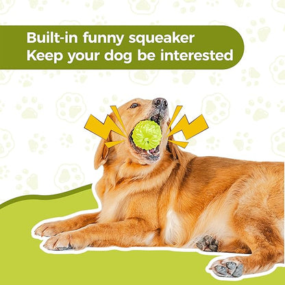 MewaJump Dog Squeaky Toys for Aggressive Chewers, Interactive Natural Rubber - Image 5
