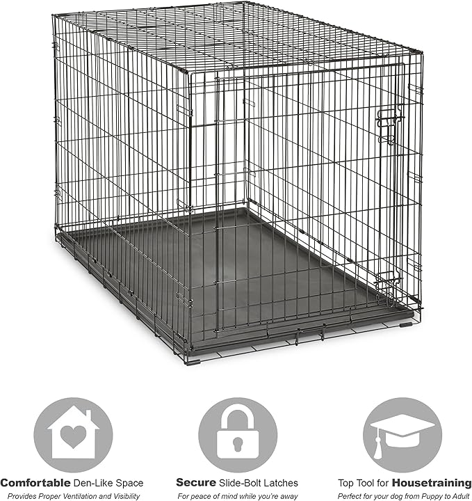 Midwest Homes for Pets 48-Inch New World Crate for Extra-Large Breeds, 90-110 - Image 3