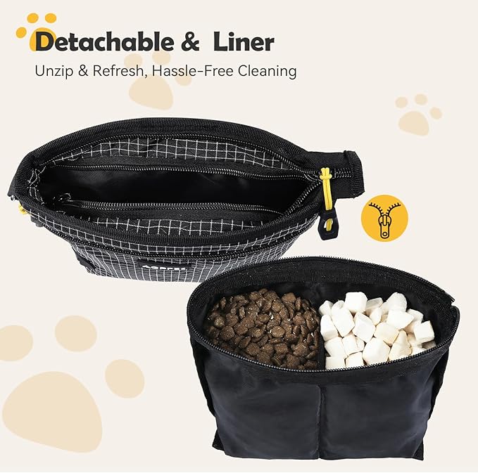 AGPTEK Dog Treat Pouch, Magnetic Dog Walking Pouch - Image 4