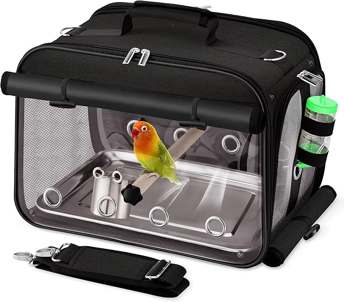 Bird Carrier Airline Approved, Bird Travel Cage by Suertree