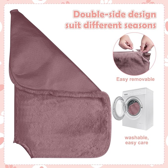 2 Pack Cat Window Perch, Cat Window Hammock Cordless Foldable Window Bed - Image 4