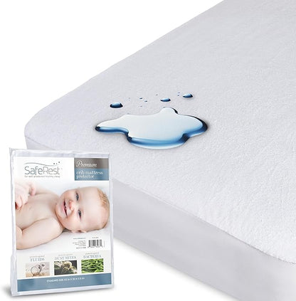 SafeRest Waterproof Crib Size Mattress Protector by SafeRest
