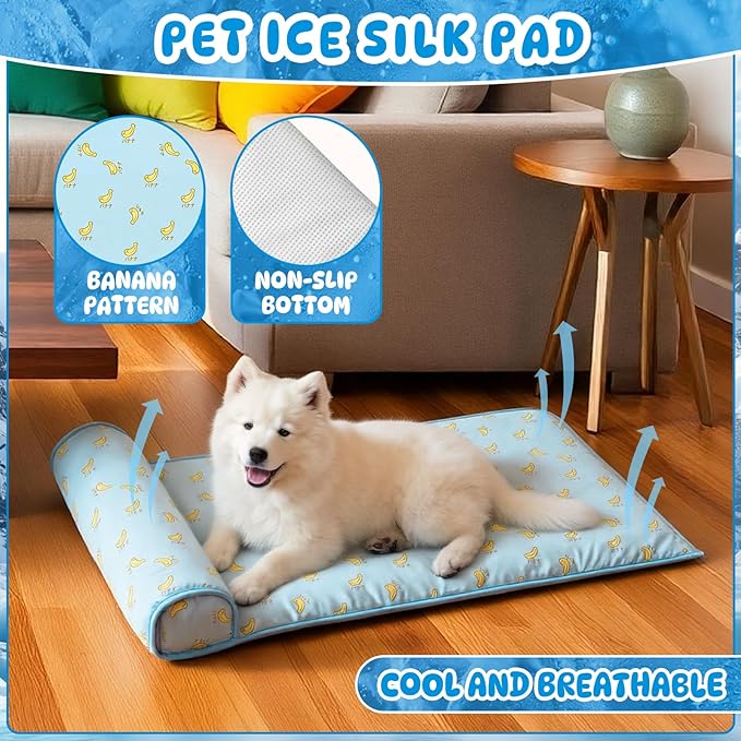 DoubleFill 4 Pack Cooling Pet Mats 15.7" x 23.6" Cooling Dog Beds - Image 3