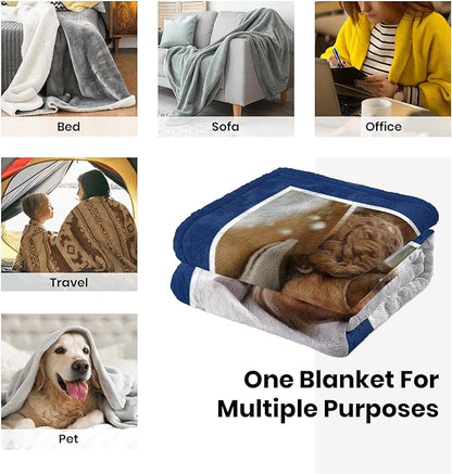 Personalized Pets Blanket with Photos, Custom Blanket - Image 6