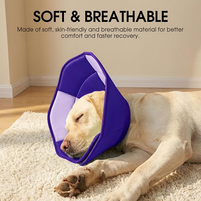 Dog Cone - Soft Cone for Dogs to Stop Licking, Pet E-Collar Alternative After - Image 8