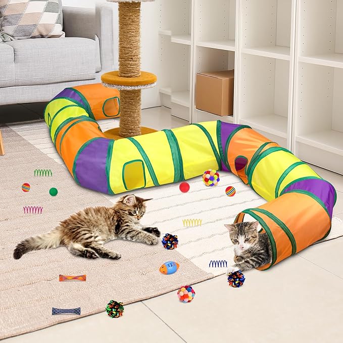 Retro Shaw Cat Toys Pack 25Pcs, Interactive Kitten Toys - Image 9