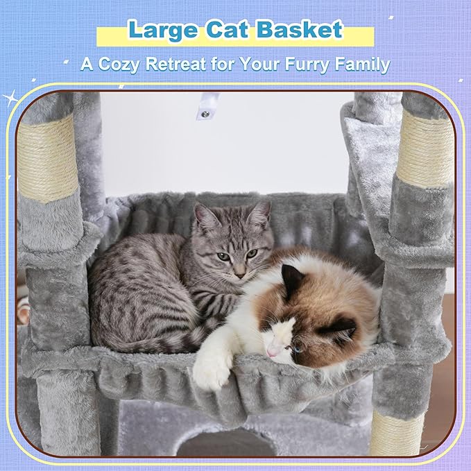 Hey-brother Cat Tree Tower, Scratching Posts - Image 4