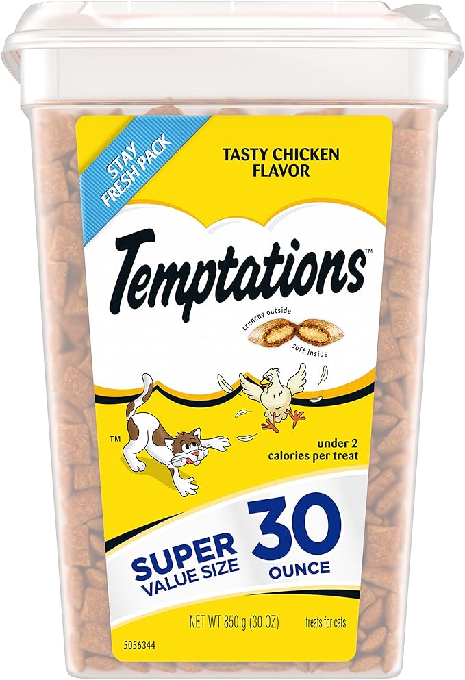 Temptations Cat Treats Classic Crunchy and Soft Cat Treats, Tasty Chicken Flavor by Temptations