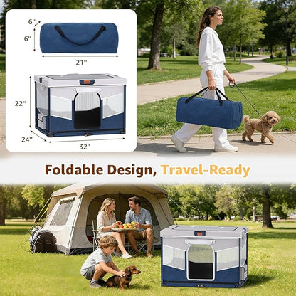 LOOBANI Foldable Dog Playpen for Small Dogs, Indoor/Outdoor Puppy Cat Playpen - Image 6