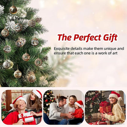 12 Pcs Christmas Ornaments Decorations Xmas Ball Hanging Ornaments 2D Acrylic - Image 7