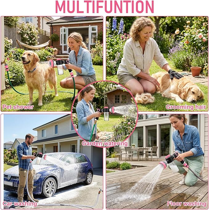 Premium Dog Washing Hose Attachment, Dog Shower Attachment - Image 6