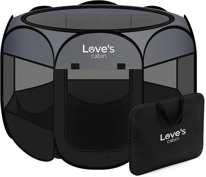 Love's cabin Pet Puppy Dog Playpen, Small Dog Tent Crates Cage Indoor/Outdoor by Lovescabin
