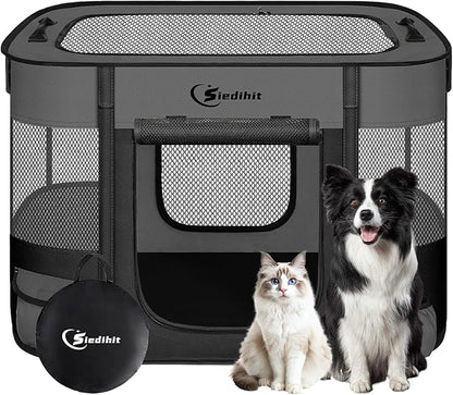 Dog Playpen, Cat Pet Puppy Pen, Portable Playpens by Siedihit