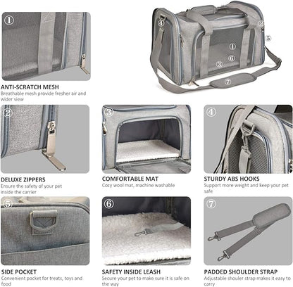 Henkelion Large Cat Carriers Dog Carrier Pet Carrier - Image 3