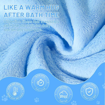 DuckSky 5Pcs 29.5 x 13.77'' Cat Towels Microfiber Pack Bulk, Quick Drying - Image 4