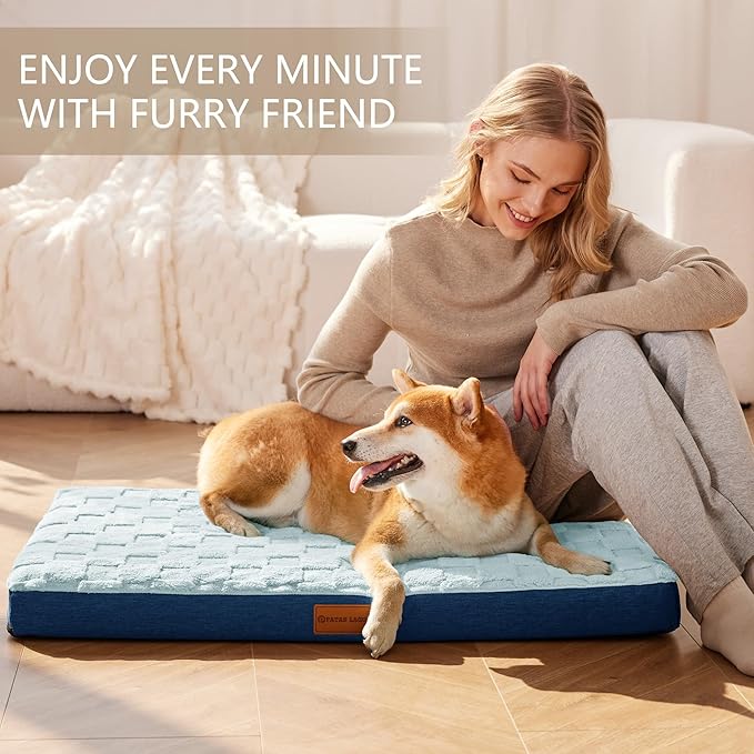 Patas Lague Orthopedic Dog Bed Large Sized Dog 36''X24'', Waterproof Soft - Image 2