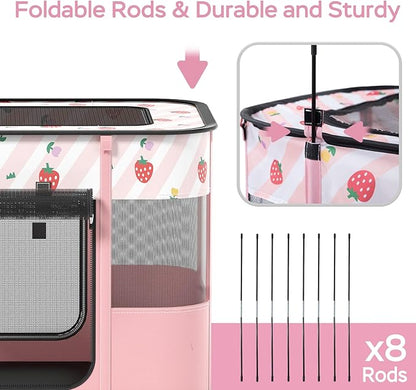 Portable Pet Cat Playpen, Cat Cages Indoor Collapsible Dog Crates Tent Kennel - Image 5