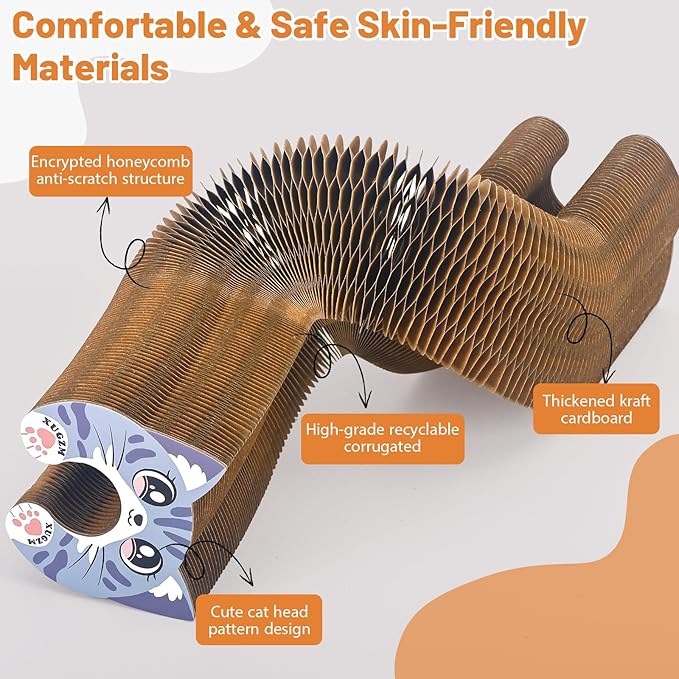 Kitty Kurls Cat Scratcher Toy, Magic Organ Cat Scratching Board Toy - Image 4