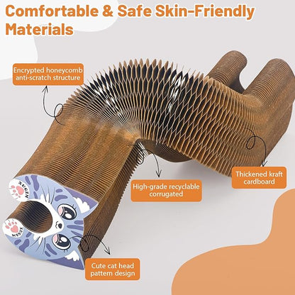Kitty Kurls Cat Scratcher Toy, Magic Organ Cat Scratching Board Toy - Image 4